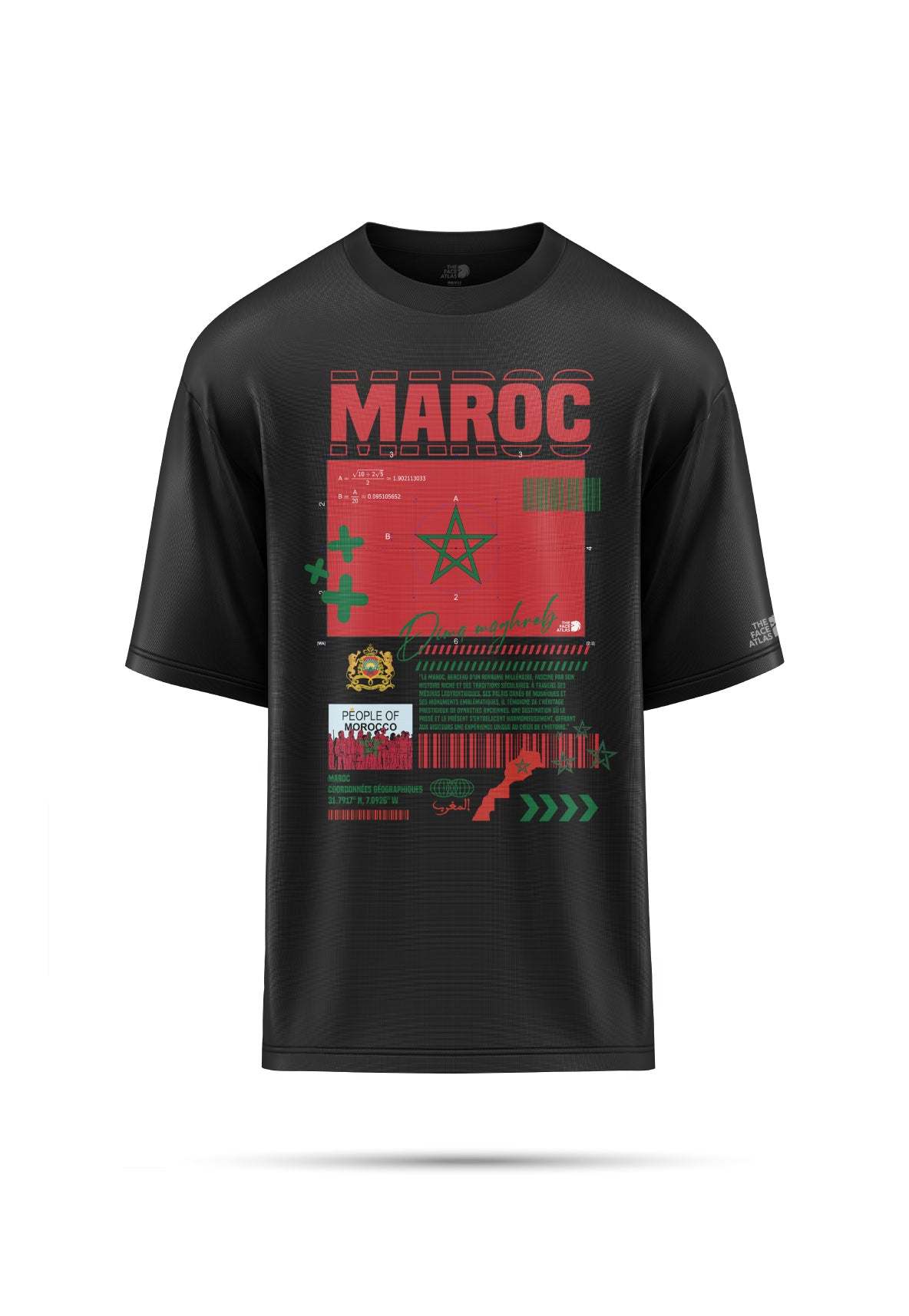 T-shirt oversize maroc